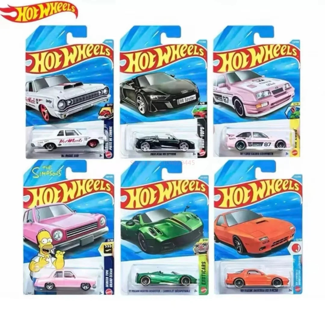 Hot Wheels 2026 E 1/64 Mainline Series Case Simpsons Pagani Audi Mazda Dodge Collectible Die-cast Vehicle Model Toy Car