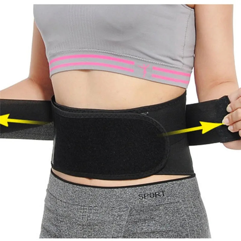 Adjustable Self-Heating Waist Support Belt Lumbar Brace with Massage Band Back Pain Relief Health Care Protector Band