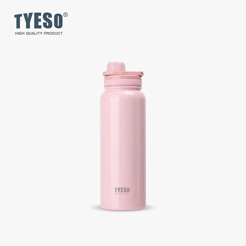 TYESO Thermos Bottle Car Insulated Flask Water Tumbler for Outdoor Sports Travel Vacuum Flasks Stainless Steel Thermal Cup