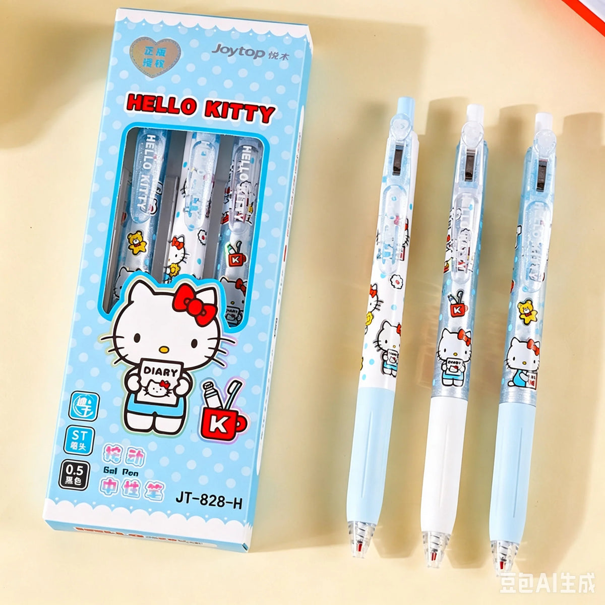 3 Pcs/Set Sanrio Erasable Gel Pen Hello Kitty Kuromi Cinnamoroll 0.5mm Black Ink School Office Supplies Stationery Gifts