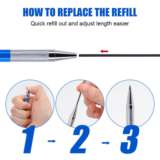 Metal Mechanical Pencil – 2.0mm Pencil with Built-In Sharpener in 8 Colors