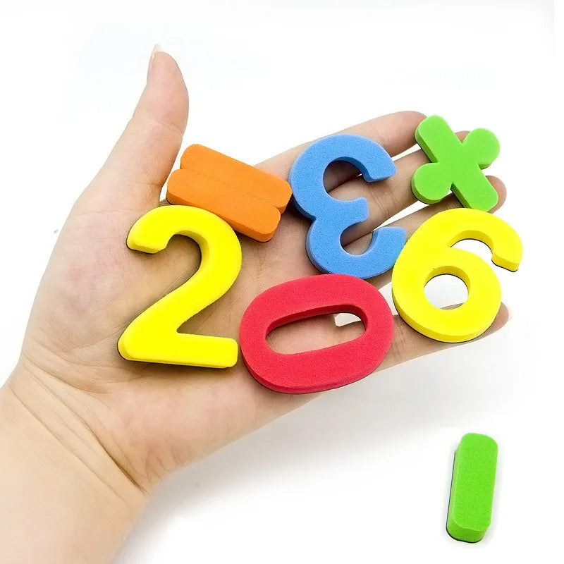 Magnetic Letters Numbers ABC 123 Fridge Magnets Plastic Educational Toy Set for Kids Preschool Learning Uppercase Lowercase Math