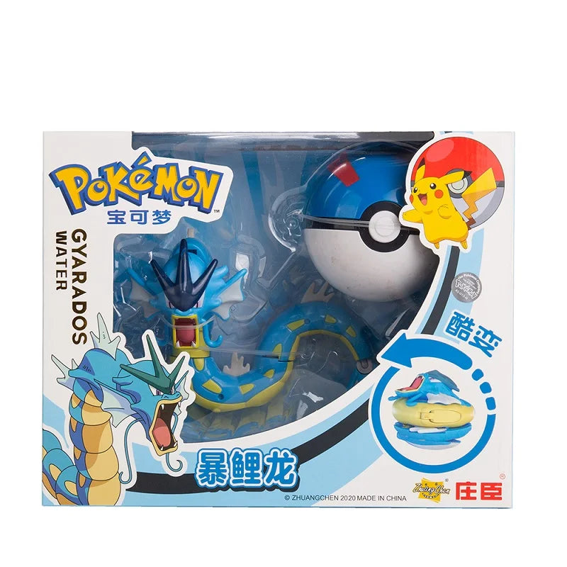 Genuine Pokemon Anime Figure Pikachu Gengar Charizard Gyarados Mew Dragonite Pet  Collect Model Doll Transformation Toy Gifts