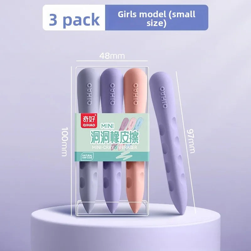 Ultra-large hole eraser for primary school students, child-friendly creative large-size eraser with no residue and no dust