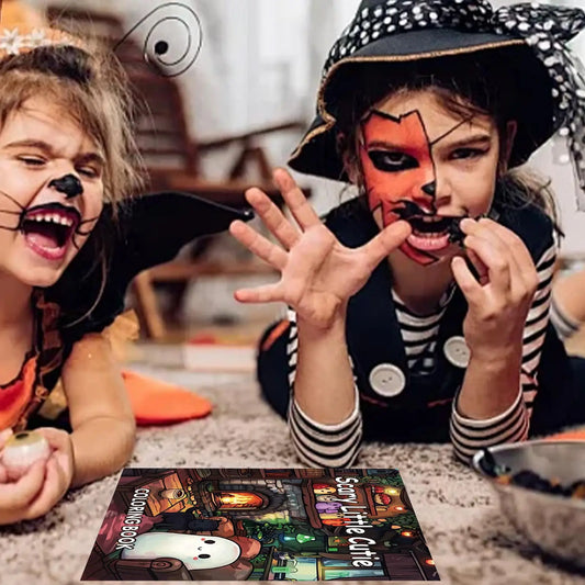 Halloween Coloring Book Cute Halloween Coloring Book 40 Sheets Painting Paper Cartoon Doodle Art for Drawing Journal Adults Kids
