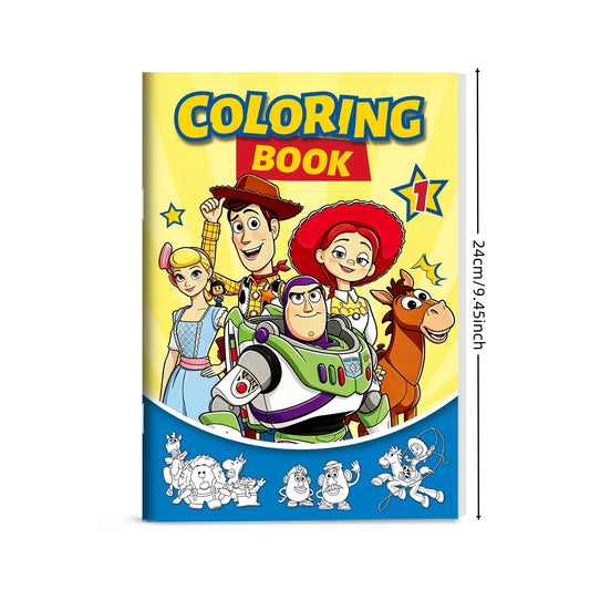 Toy Story 5 Coloring Book Woody Buzz Lightyear Jessie Alien Lilypad Cartoon Drawing Picture Activity Book Painting Pages Gift