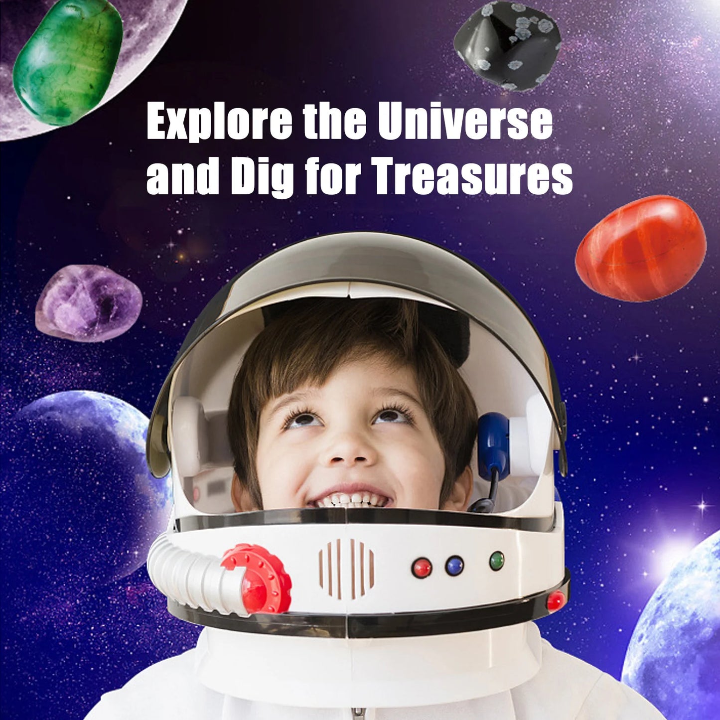 Gemstone Dig Kit Geographic Mega Excavation Kit Discovery Crystals Science Educational STEM Learning Mining Toys For Kids