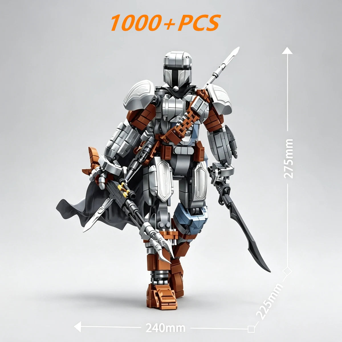Mech Robot Building Block Model – Medieval Star Soldier Display Ornament