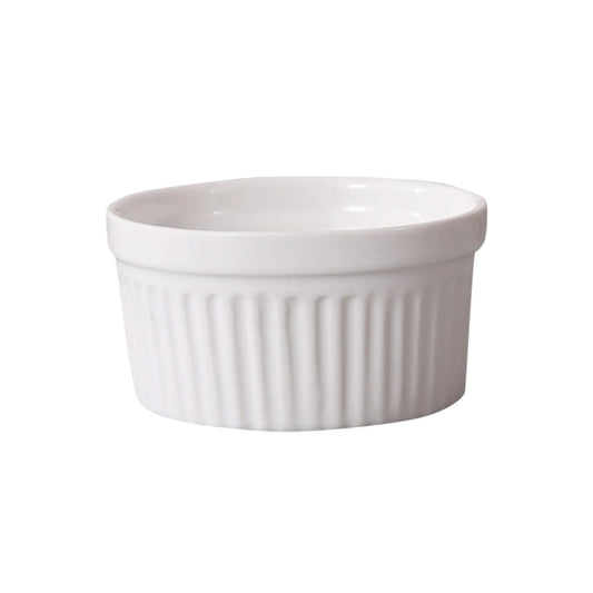 4pcs Ceramic Ramekins Bowls Oven Safe Creme Brulee Ramekins Pudding Custard Cups Souffle Ramiken Dipping Sauce Small Ceramic