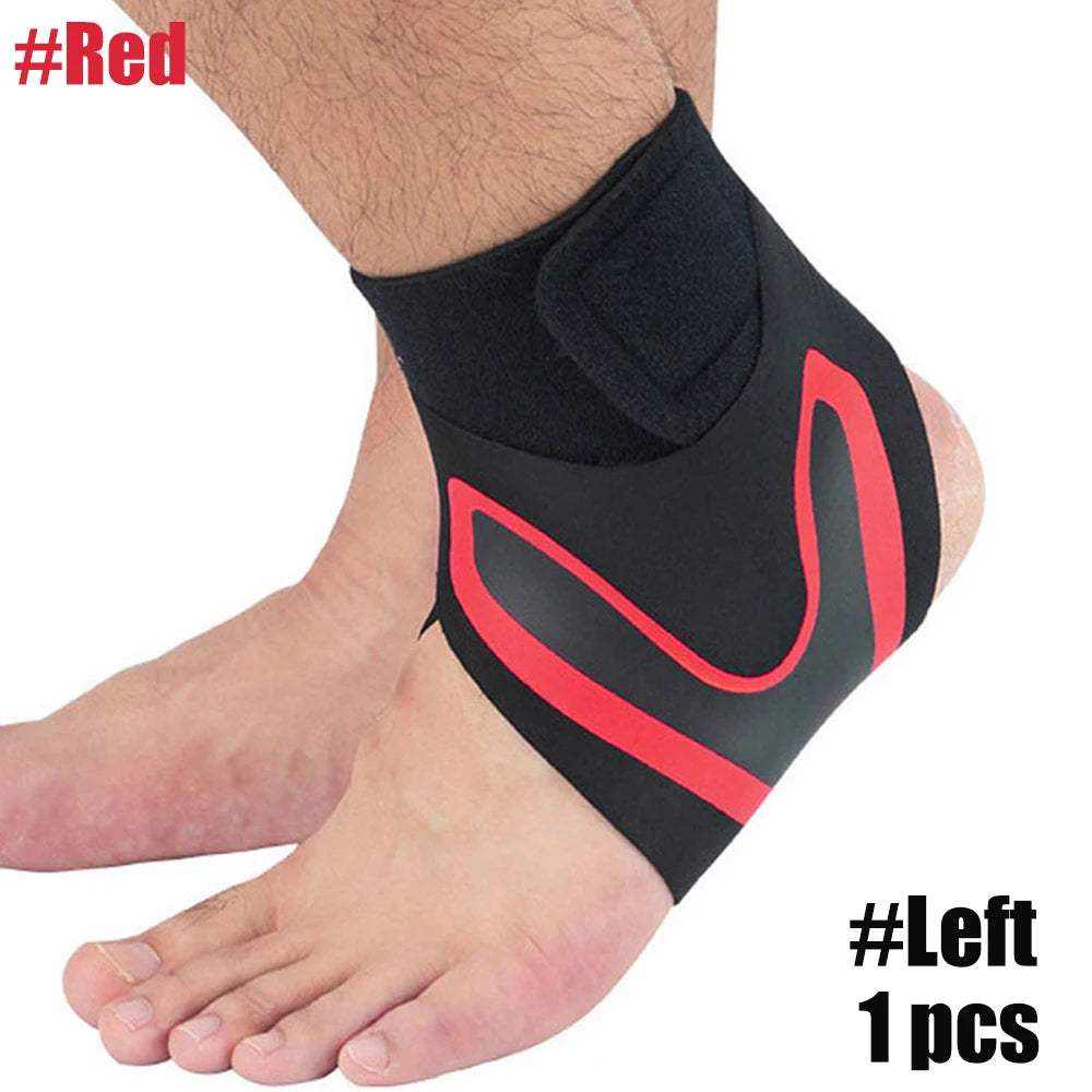 1 PC Sport Ankle Stabilizer Brace Compression Ankle Support Tendon Pain Relief Strap Foot Sprain Injury Wraps Running Basketball