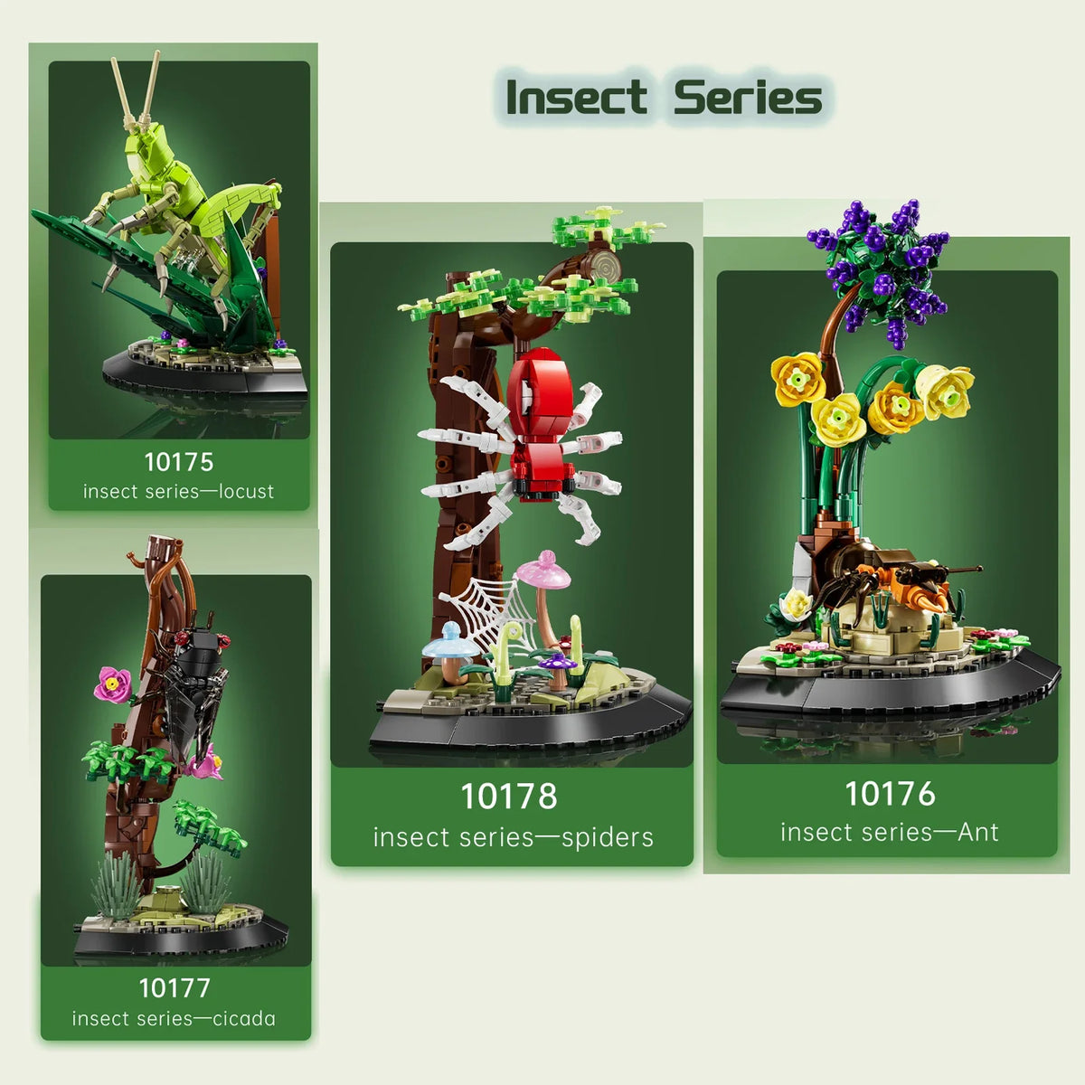 Mould King Fantastic Nature Series Building Blocks Toys Underwater World Insect Model Kids STEM Educational Toy Creative Gift
