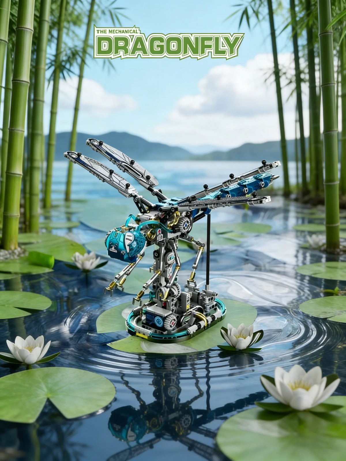 Creative Mechanical Dragonfly Construction Set Animal Building Blocks MOC Educational Toy for boys Adults STEM Learning Kit