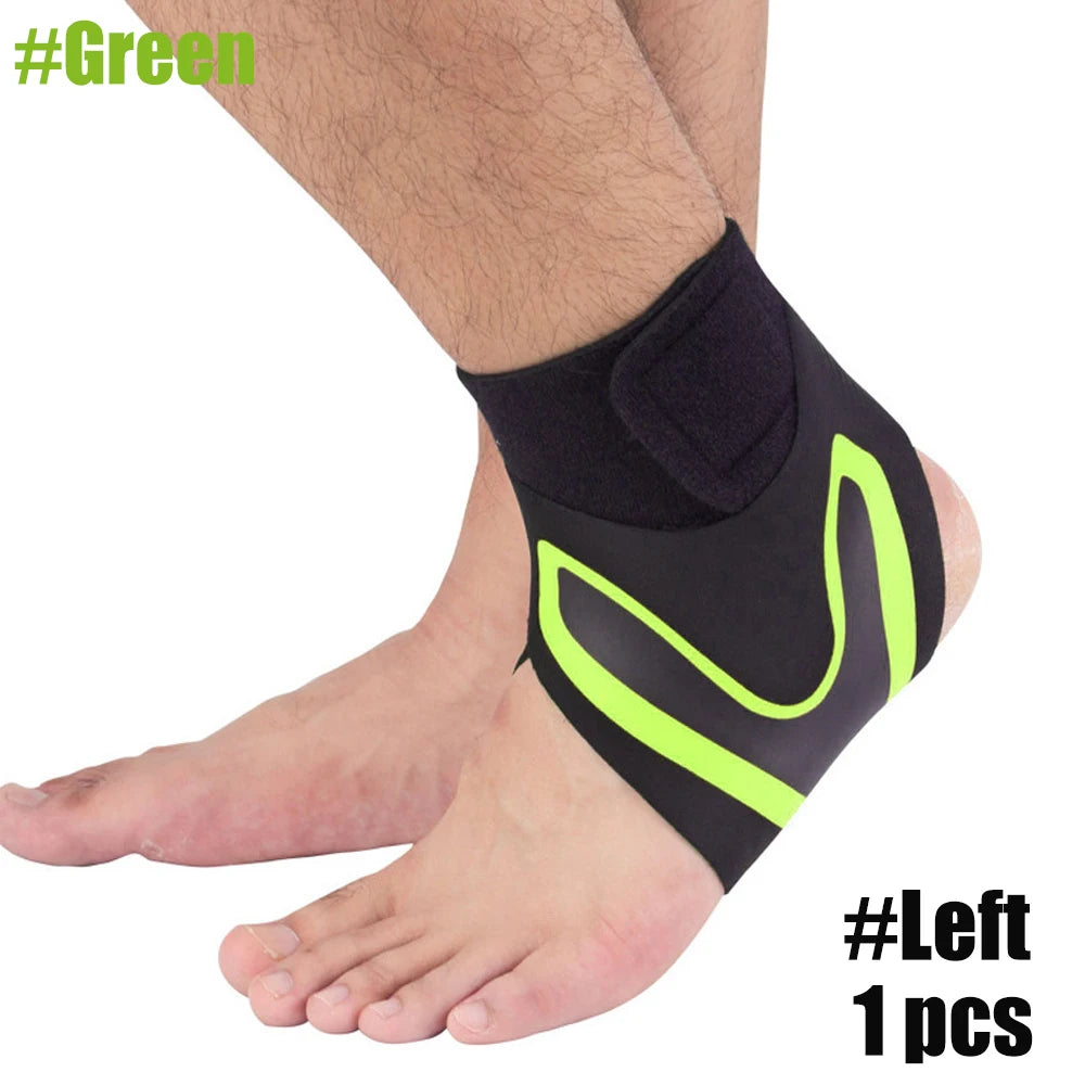 1 PC Sport Ankle Stabilizer Brace Compression Ankle Support Tendon Pain Relief Strap Foot Sprain Injury Wraps Running Basketball