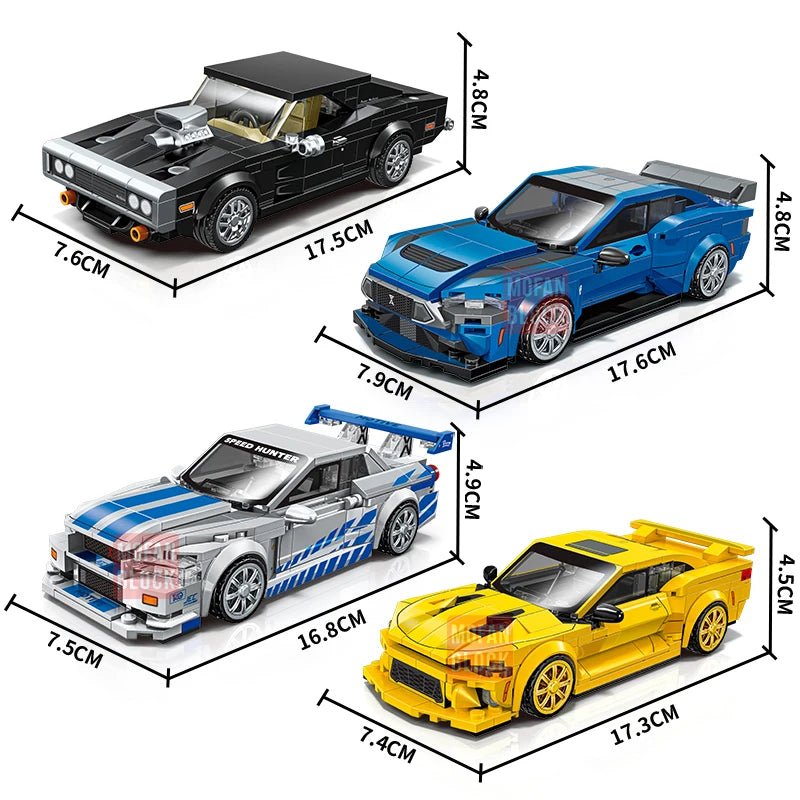SEMBO BLOCK City Famous Technical Sports Car Supercar Model Assembly Building Block Classic Vehicle Series Bricks Boy Toys Gifts
