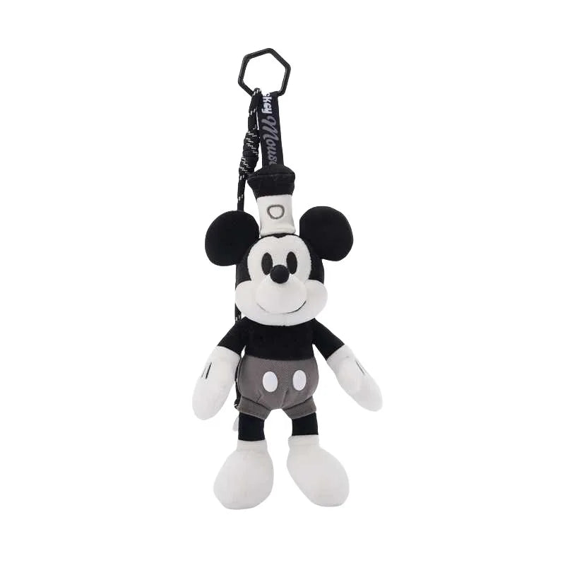 Authentic Mickey Mouse Soft Plush Keychain Stuffed Doll Pendant Bag Backpack Charm Gift For Kids Adults Disney Lovers
