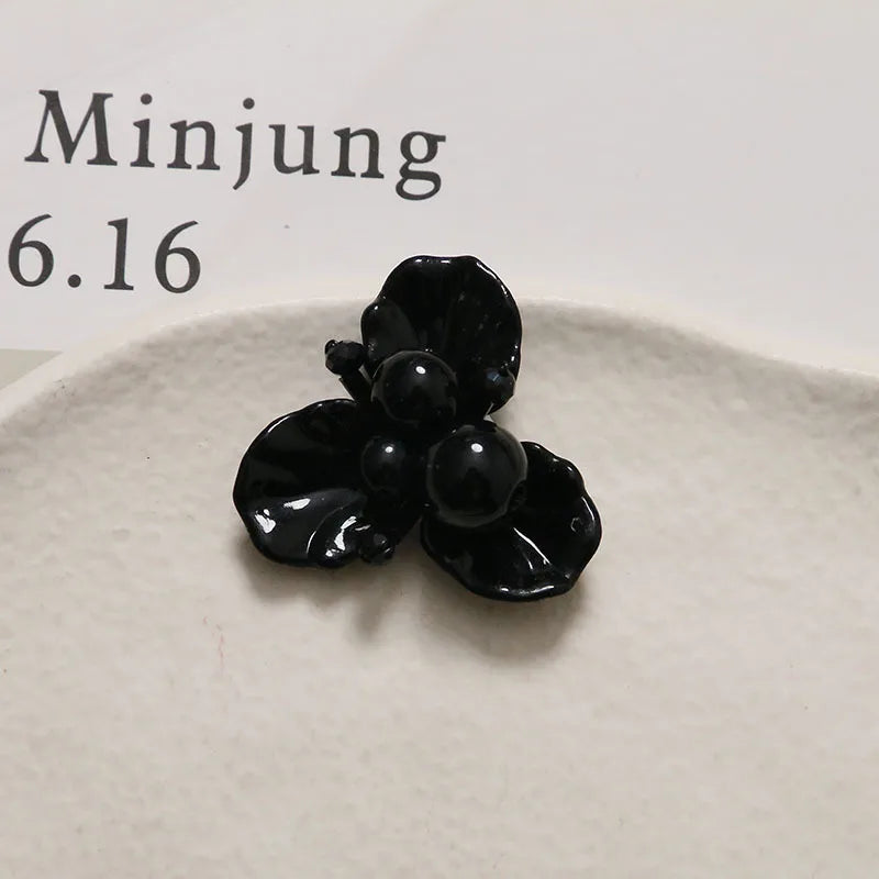 Shoe Decor 1 Piece Handcrafted Crystal Beaded Triple Petal Flower Iridescent DIY for Jelly Clog Sandals Princess Korean Style