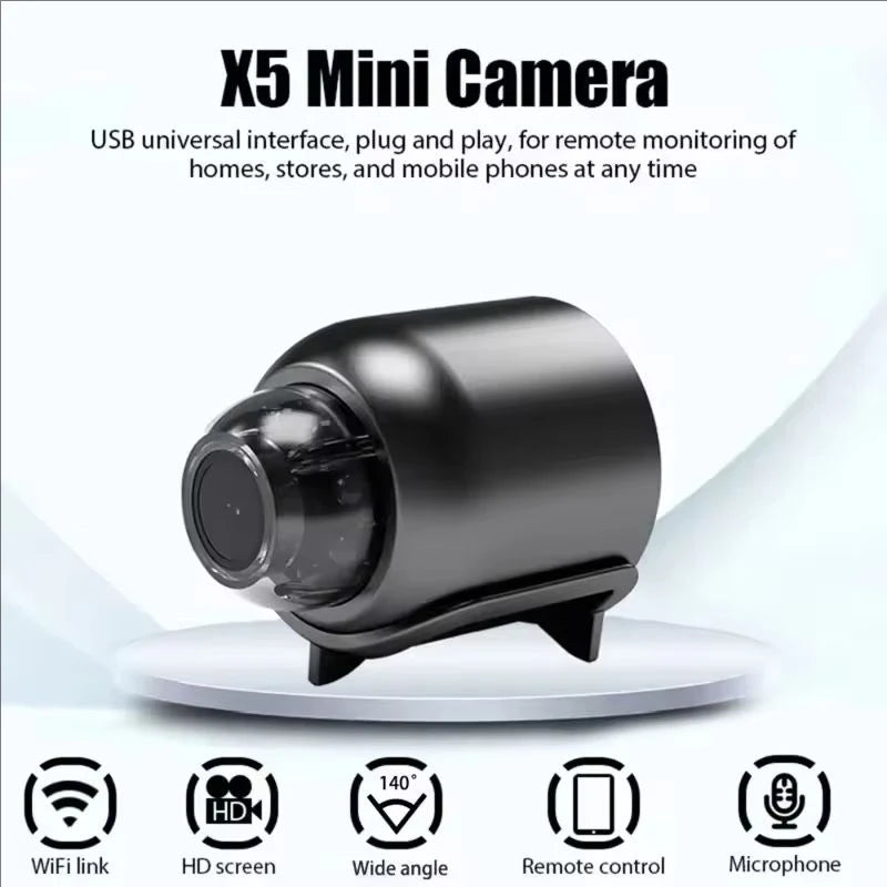 2026 New X5 Mini Camera Intelligent WiFi Mini Camera Home Indoor Night Vision Safety Protection Audio Video Recorder
