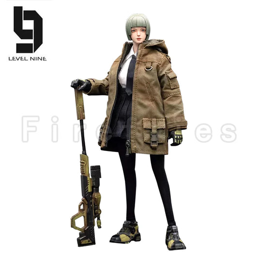 1/12 JOYTOY Level Nine Action Figure Frontline Chaos Sniper Rin & Mechanic Lie Anime Model Toy