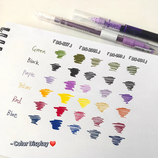 Soft Head Brush Pen Set – 4pc Calligraphy & Lettering Pens in 6 Color Ranges