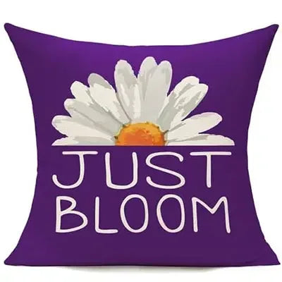 40x40cm Outdoor Yellow Pillowcase Spring and Summer Decoration Cushion Cover Family Decoration Garden Sofa Daisy