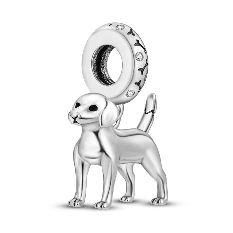 925 Silver elephant lion rhinoceros dinosaur Animal Charms Beads Fit 4MM hole diamet Bracelets Fine DIY Christmas Jewelry Gifts