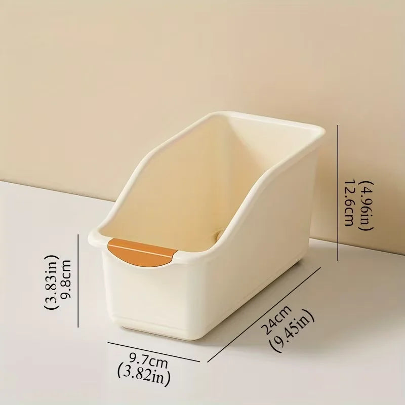 1/3pcs Multi-Functional Storage Box Set, Curved Space-Saving Design, Stackable Organizer Bins for Home Organization, Kitchen