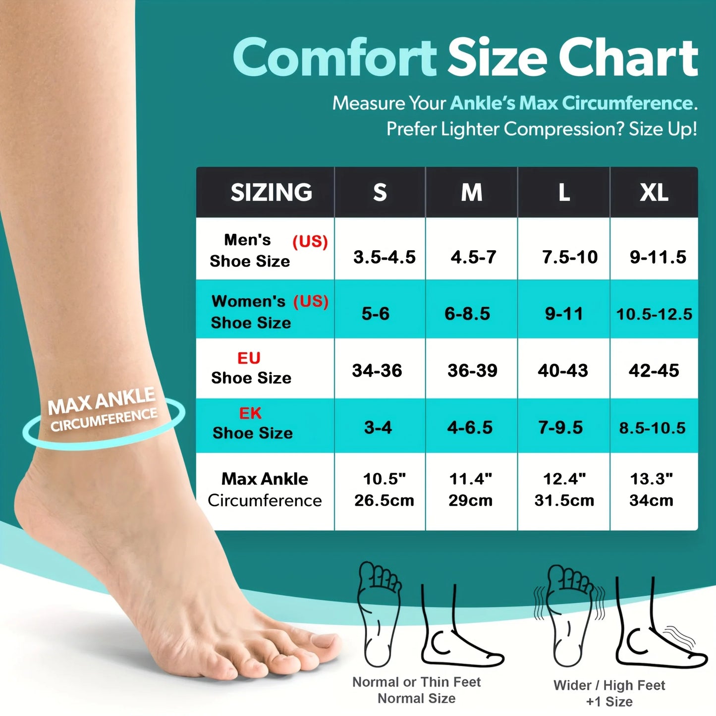 1Pair Ankle Compression Socks Compression Foot Sleeves with Arch And Ankle Support Open-Toe Design Neuropathy Socks