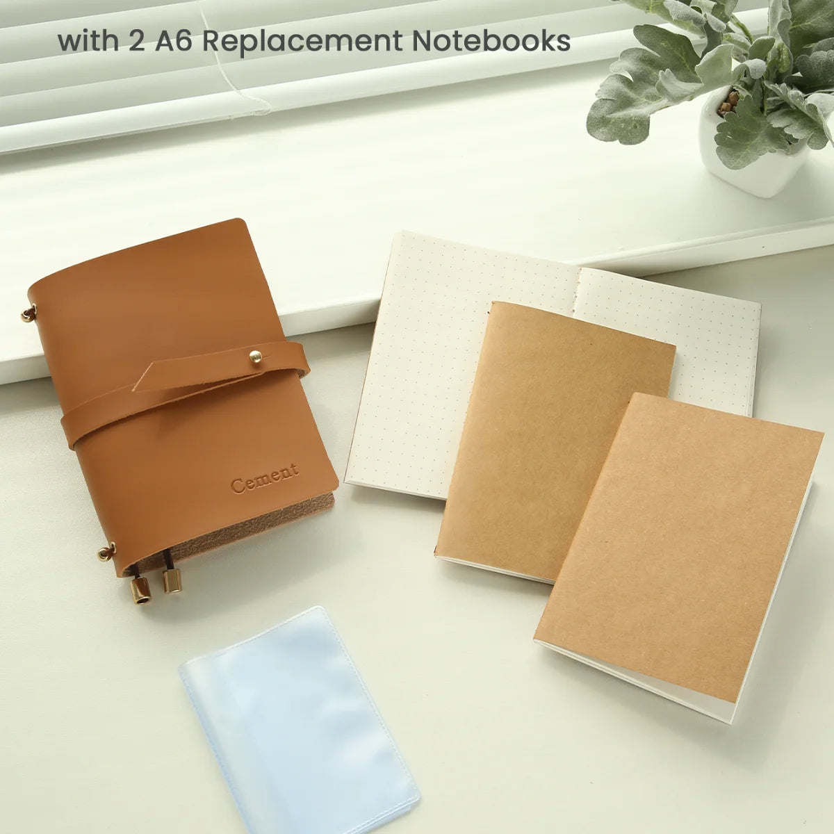 Customized Name Passport Holder Personalized Imprinted Card Bag with A7 Journal Cards Holder Customize Letters Cover Wallet