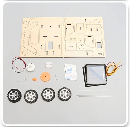 Solar-Powered Lunar Rover DIY 3D Wooden Puzzle Children's Hand-Assembled STEM Science Education Toy Fine Motor Skills Training