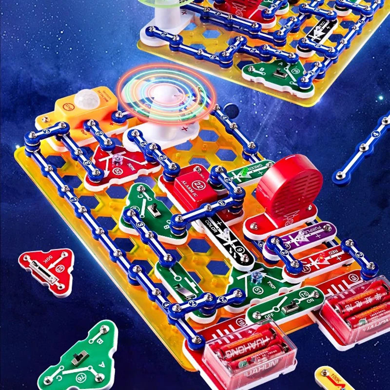 STEM Education Building Block Toy Set for Boys - Electronic Science Experiment Physics Technology New Model