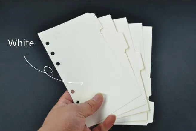 A5 A6 A7 Black White Loose Leaf Notebook Refill Spiral Binder Inner Page Grid Blank Line Diary Agenda PlannerSchool Stationery