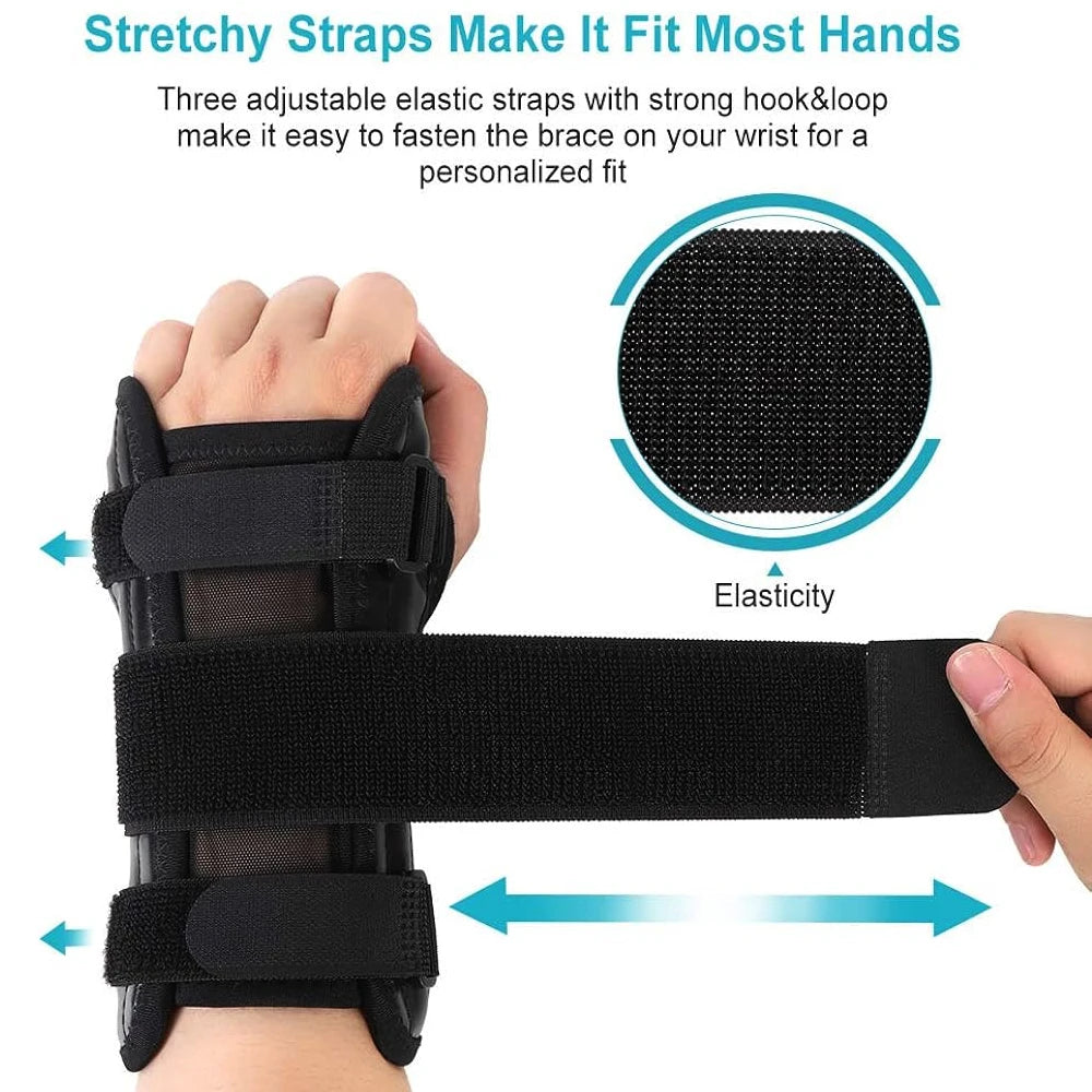 1PCS Adjustable Wrist Brace Night Support for Carpal Tunnel, with Metal Splint, Hand Brace For Pain Relief, Injuries, Sprains