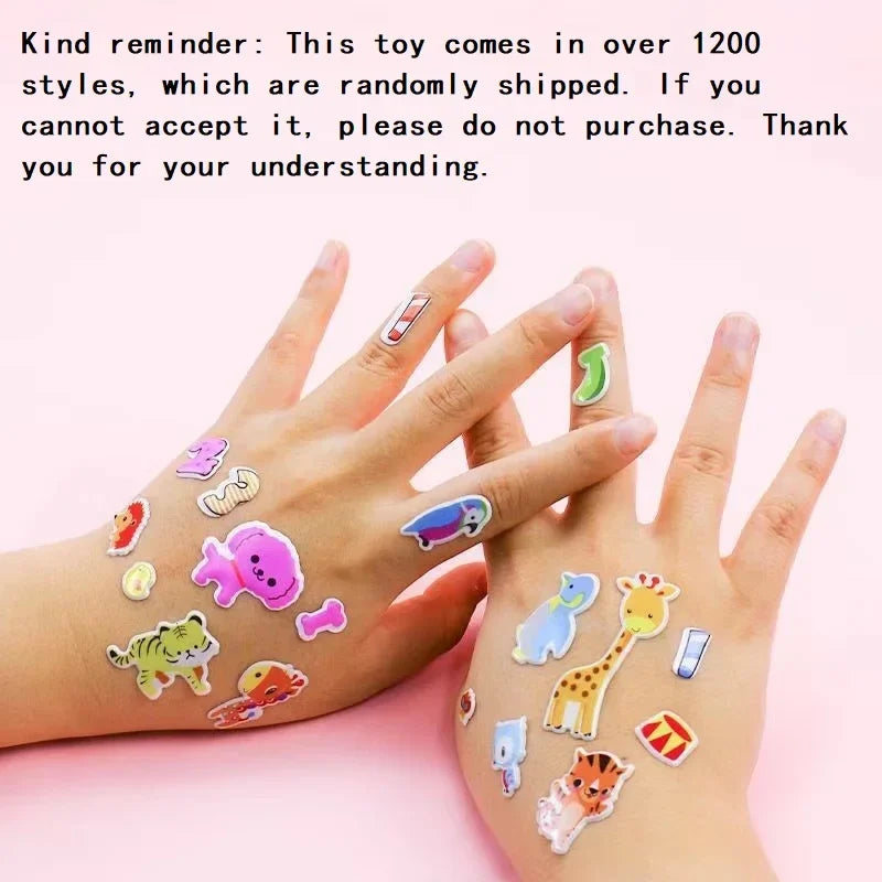20 Sheets 3D Stickers for Kids Puffy Children Stickers Boys Girls Teachers Reward Craft Scrapbooking Gift Toys