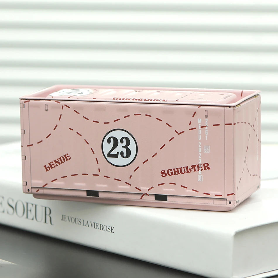 Mini Iron Storage Box Miniature Storage Iron Box Creative Decoration Collect Small Item Desktop Mini Container Model Xmas Gifts