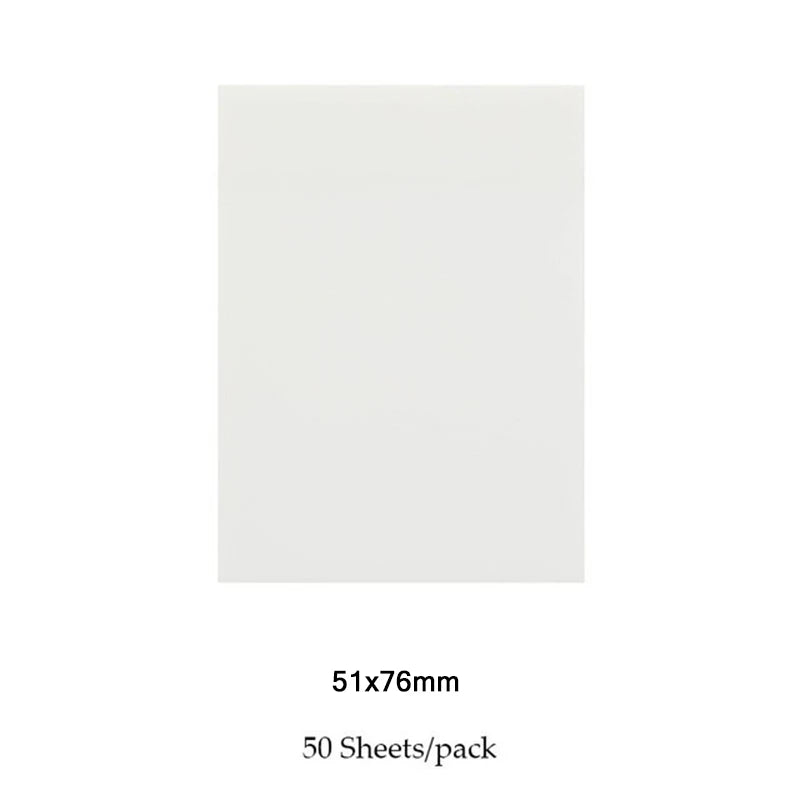 50pcs Transparent Waterproof Posted It Sticky Note Pads Notepads Posits For School Student Stationery Office Supplies 70mmx95mm