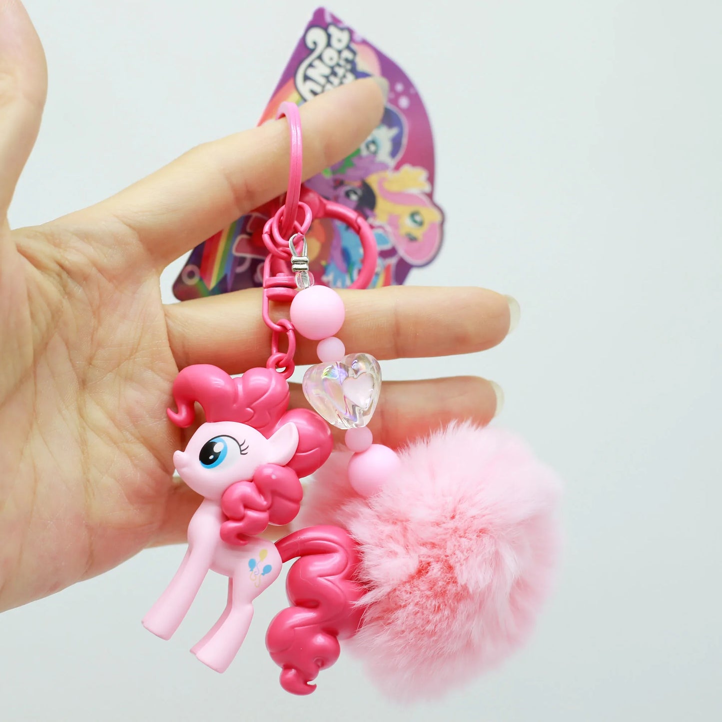 Genuine My Little Pony Kawaii Twilight Sparkle Applejack Pinkie Pie Keychain Pendant Anime Cartoon Birthday Gift Boys Girls Toys