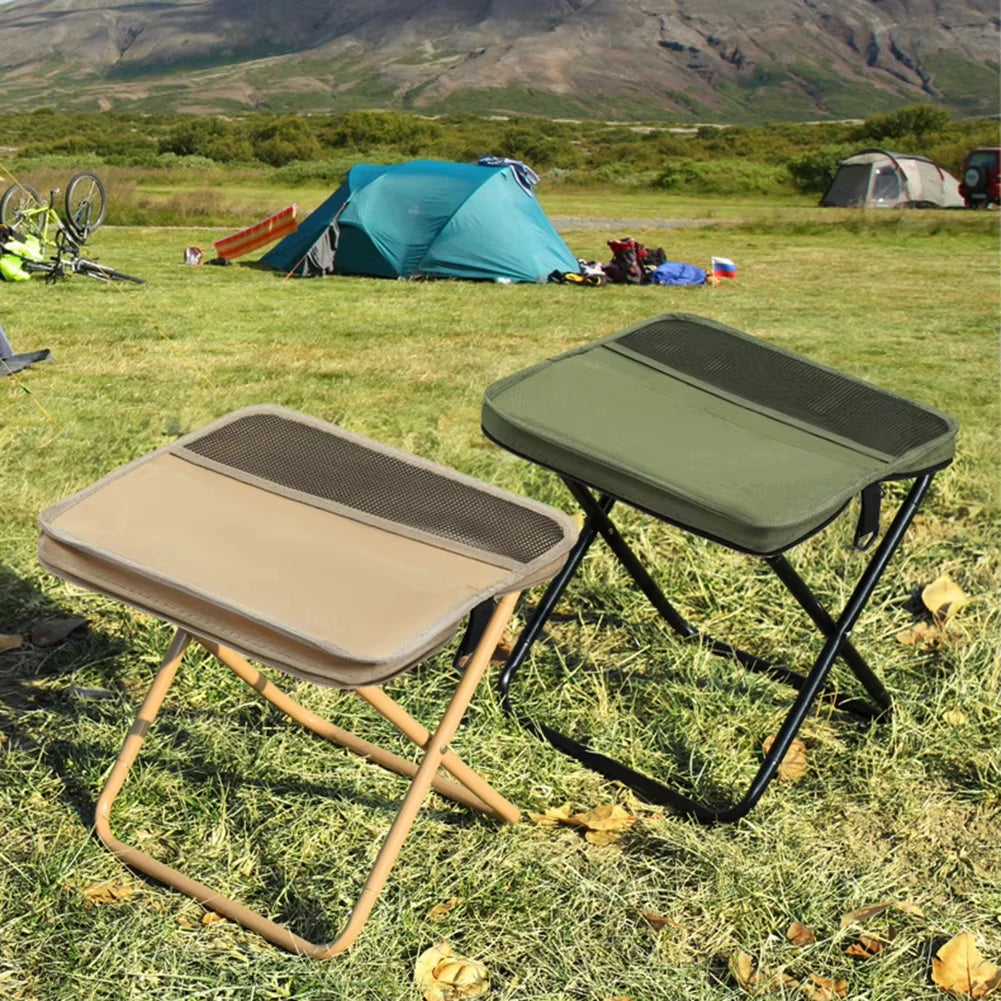 Hot-selling outdoor foldable stool, suitable for camping hiking and fishing trips portable shoulder-carry storage foldable stool