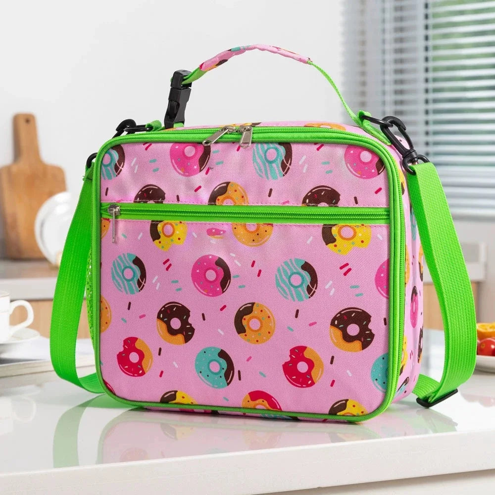 Clear Lunch Bag Kids Lunch Box Insulated Soft Bag Cooler Back to School Thermal Meal Tote Kit for Boys-Plus (Dinosaur-Affordable
