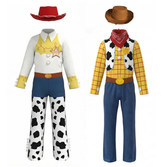 Toy Story Woody Jessie Cosplay Costume, Cartoon Character Outfit For Halloween Carnival Party Role Play Fancy Dress Cosplay Even