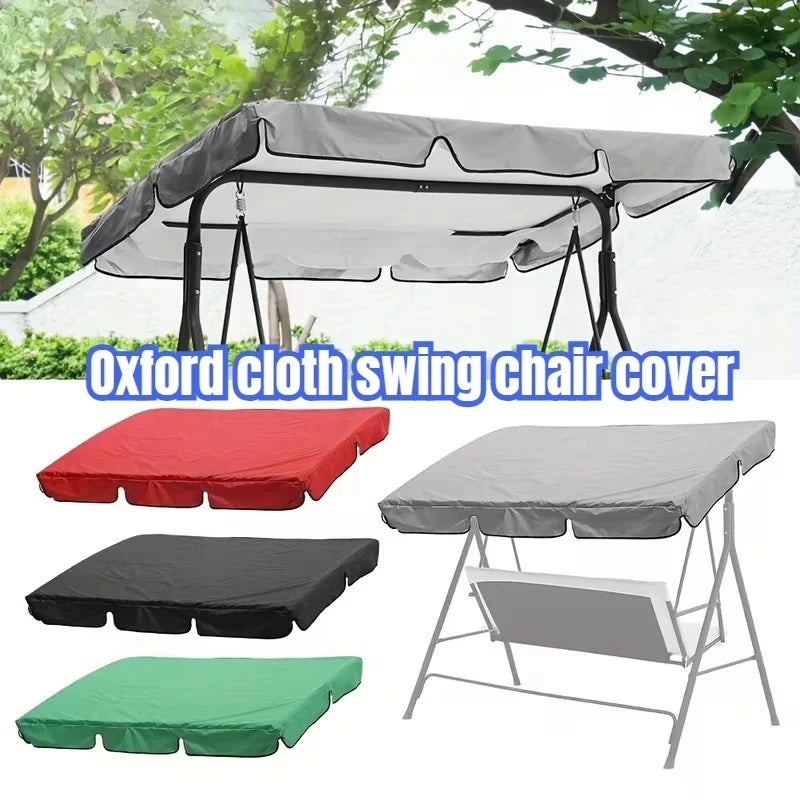 Leleya Swing Canopy Cover Oxford Fabric Waterproof UV Protection Sunshade Canopy for Patio Swing Chair Outdoor Use