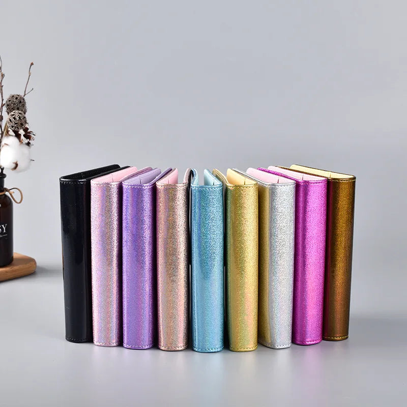 A6/A5 Macaroon Glitter Color PU Leather DIY Binder Only Cover Diary Agenda Planner Paper Cover School Stationery