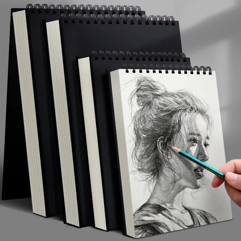 1 Pack 30-Sheets Top Spiral-Bound Sketch Book Acid-Free Art Sketchpad for Artistic Drawing Painting And Writing
