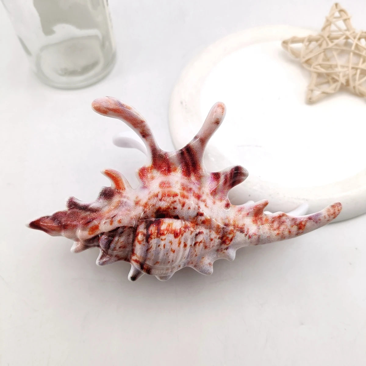 High Quality Plastic Wave Crab Claw Clips conch ocean design Shark Hair Clips Geometry High Ponytail Barrette Hairpin