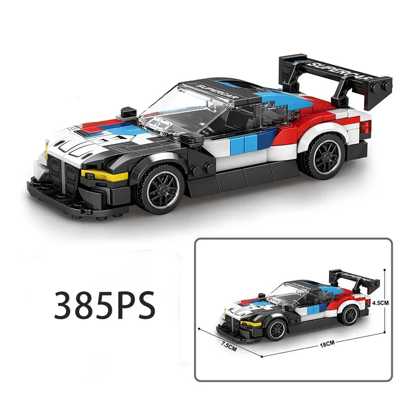 Speed Series Racing Sports Vehiclea Technique Car Supercar Building Blocks Set Bricks Classic MOC Model Toys For Kids