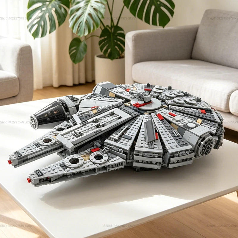 1381Pcs Advanced Spaceship Building Blocks Set Creative Toy for Kids Adults Educational DIY Model Kit Birthday Gifts Collectible