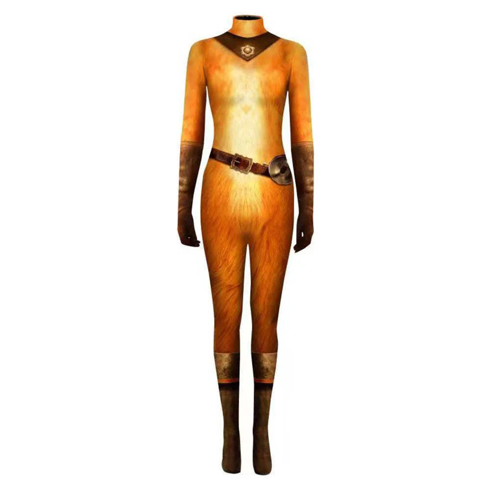 Adult Kids Puss Costume Cat in Boots Cosplay Bodysuit Onesie Unisex Puss Jumpsuit Cloak Halloween Outfits