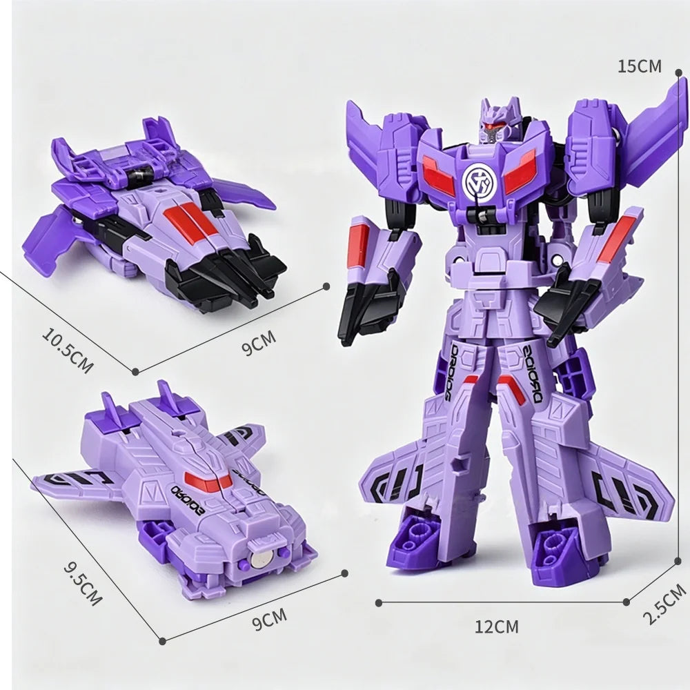 2-in-1 magnetic attraction Transformation Toy, Magnetic Force Transformation Battle Tank Car Robot Model Birthday Christmas Gift