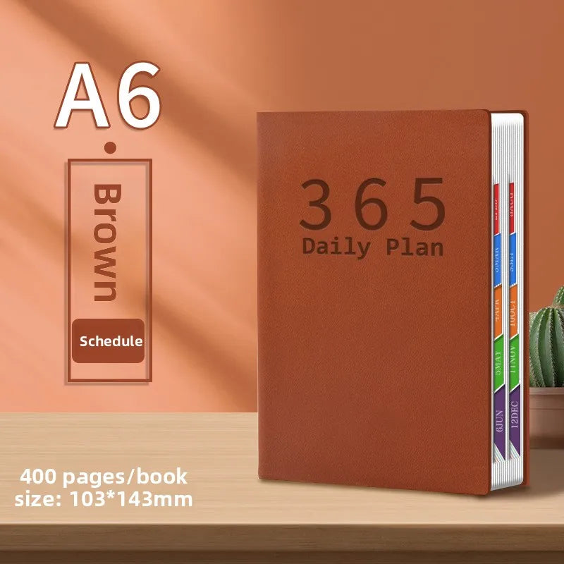 1pcs 2026 A6 Daily Schedule Planner Work Efficiency Time Management Notebook Daily Plan Organizer for Daily & Work Arrangement