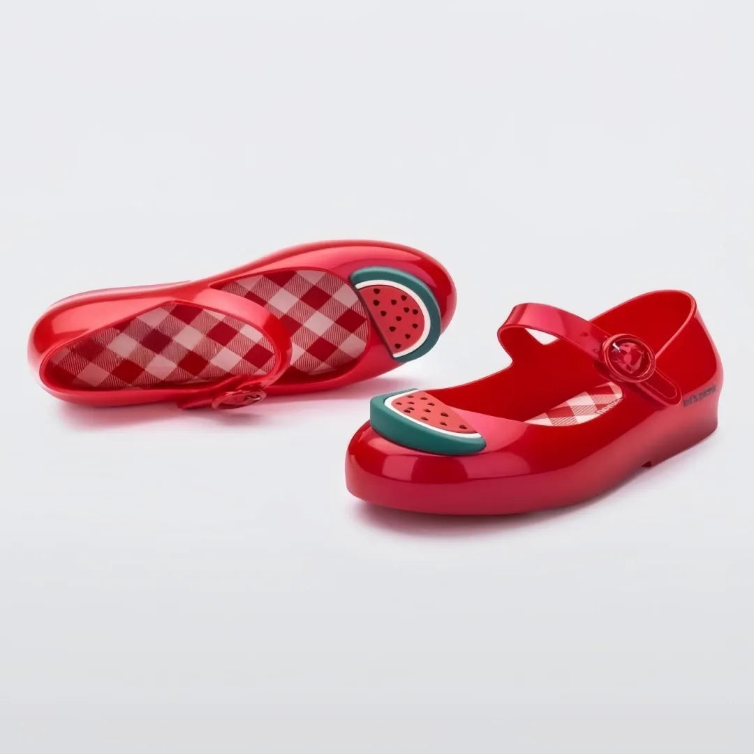2025 New Style Original Brand Children Spring Jelly Shoes Princess Girl Summer Fruit Flower Sandal Kids Fashon Beach Shoe HMI177