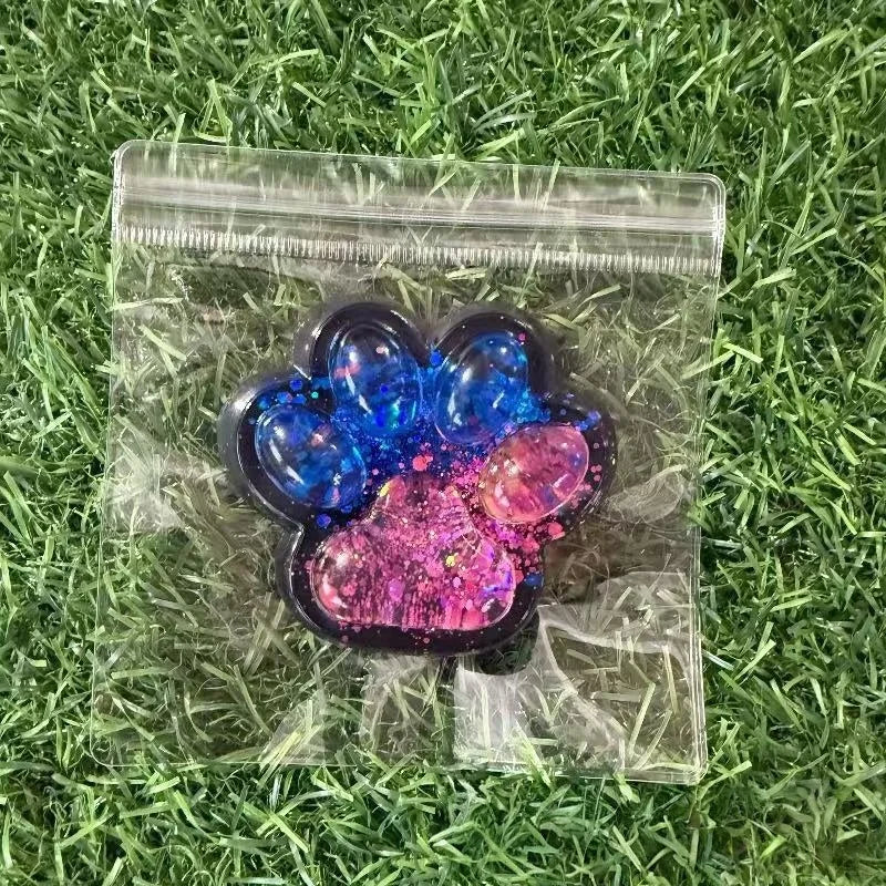 1pc Cute Cat Paw Squeeze Toy Soft Sticky Decompressing Stress Relief Slow Rebound Jelly Pinch Toy for Kids Adults Squishy Toy